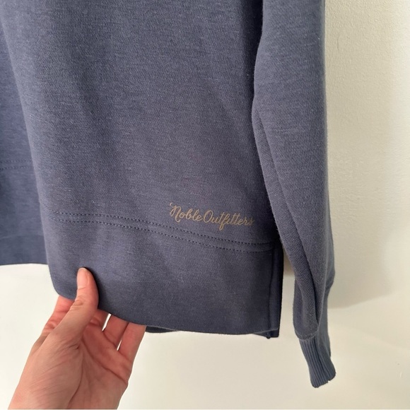 Noble Outfitters Crewneck Sweatshirt Pullover Blue Cotton Blend 1X - Picture 3 of 9